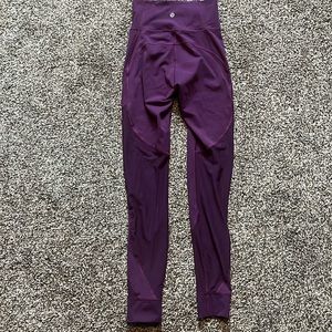 Lululemon Purple Mesh Leggings